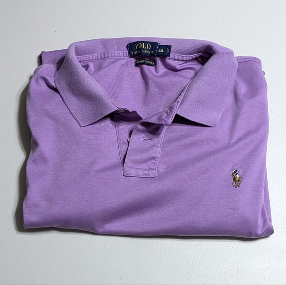 Polo by Ralph Lauren Men's Purple Shirt XXL pima soft touch, *defect* - Picture 1 of 9